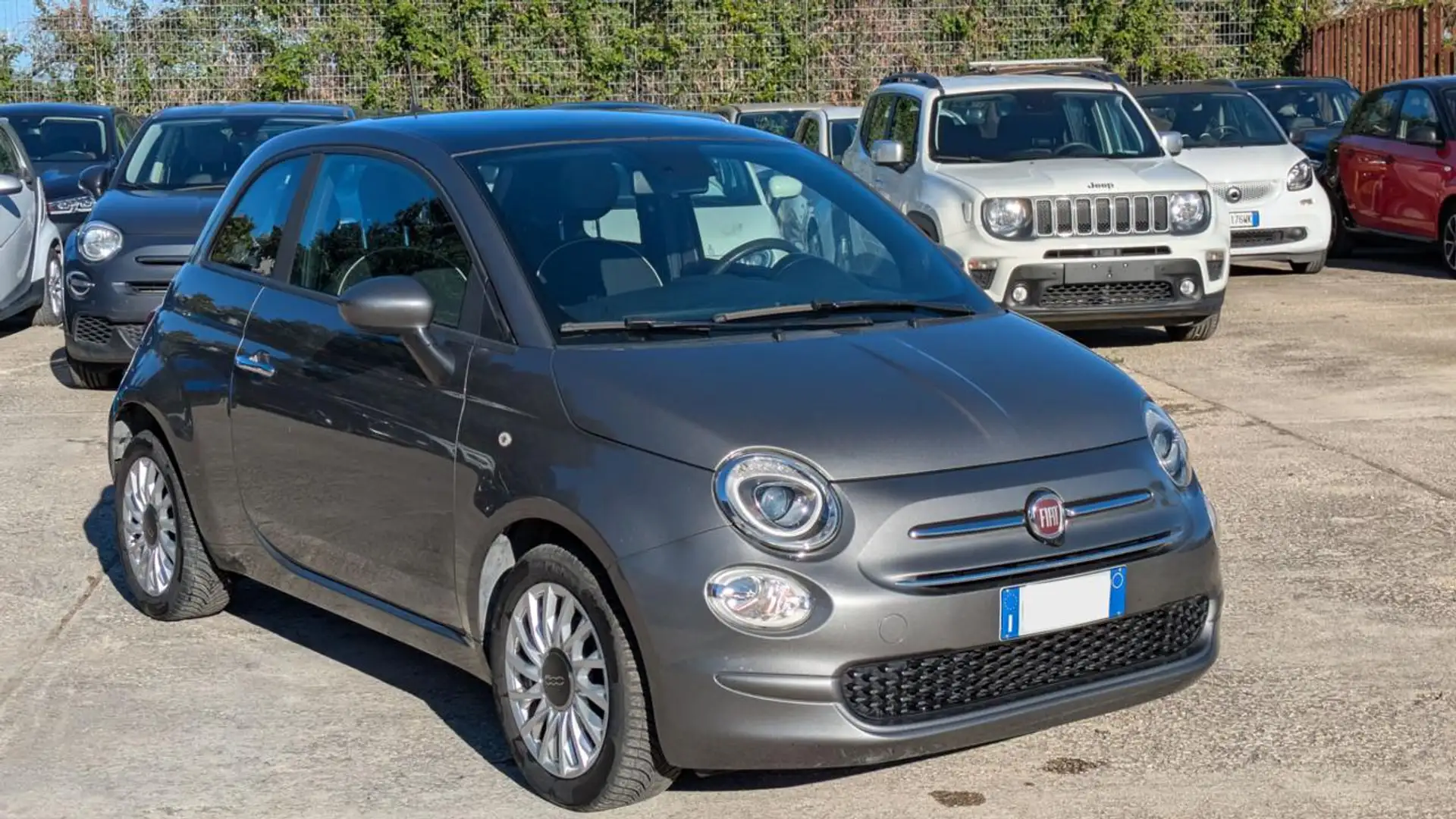 Fiat 500 HYBRID LOUNGE 1.0cc 70cv TETTO PANORAMA Grigio - 2