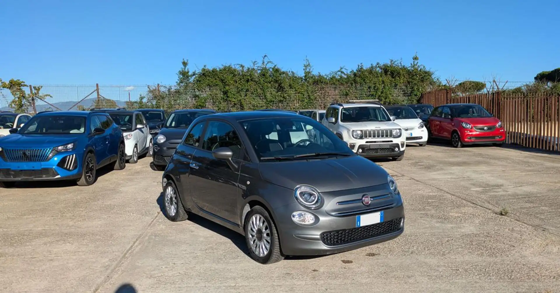 Fiat 500 HYBRID LOUNGE 1.0cc 70cv TETTO PANORAMA Grigio - 1