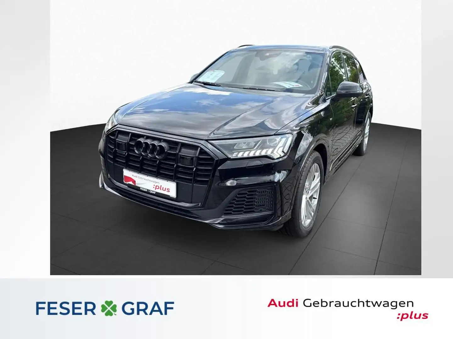 Audi Q7 S line 55 TFSI qu. tip-tro. +HUD+Pano+Luft+AHK+ Noir - 1