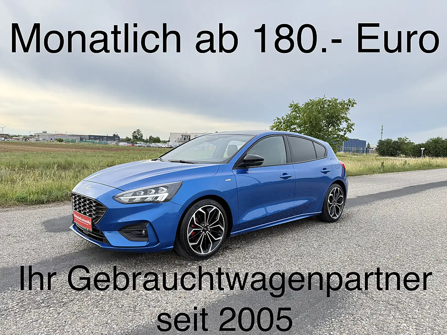 Ford Focus 1,0 EcoBoost ST-Line Blau - 1