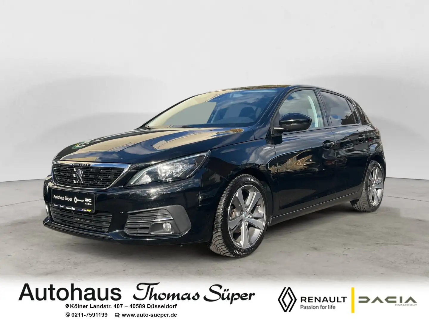 Peugeot 308 1.2 Style KAMERA NAVI CARPLAY PDC TEMPOMAT LED Noir - 1