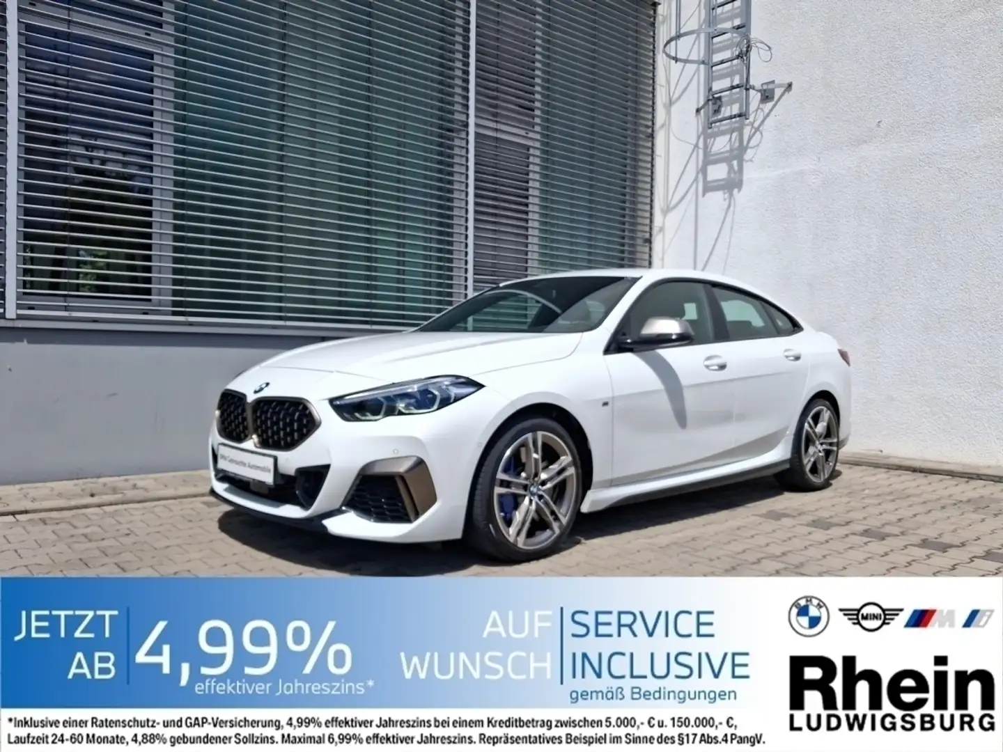 BMW 235 Mi xDr Gran Coupé LED Navi ParkAss BusinessPa Blanc - 1