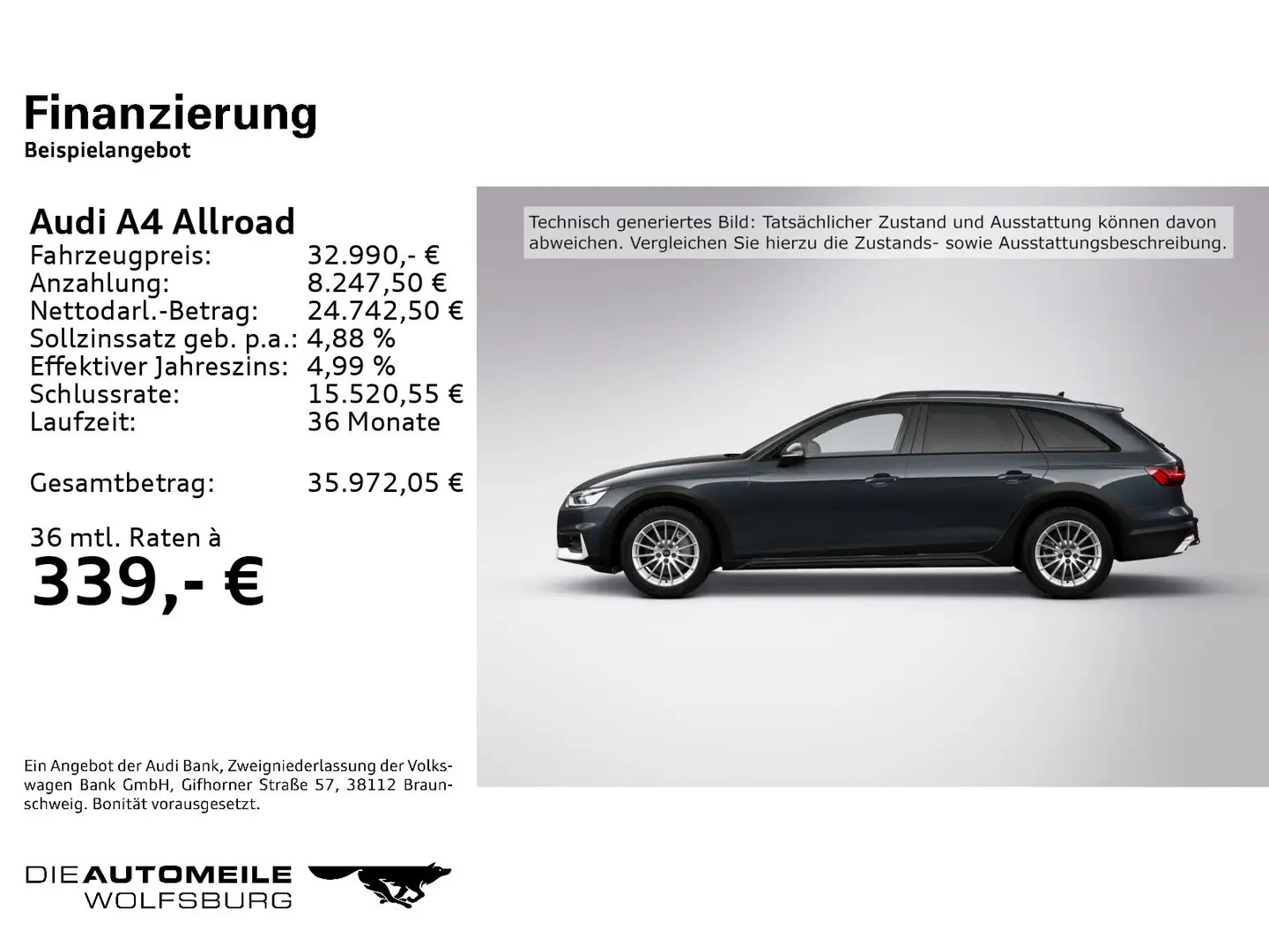 Audi A4 allroad A4 allroad 40 TDI quattro S-tronic Rückfahrkam/M Grau - 2