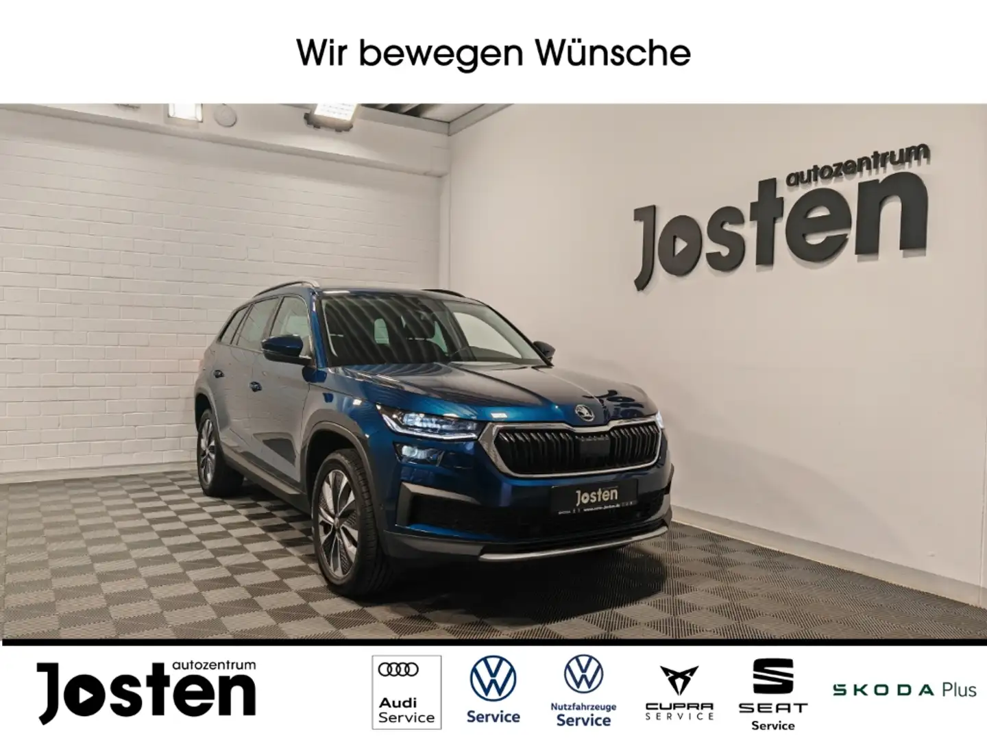 Skoda Kodiaq 2.0 TDI Tour 4x4 MATRIX NAVI ACC DCC AHK Bleu - 1