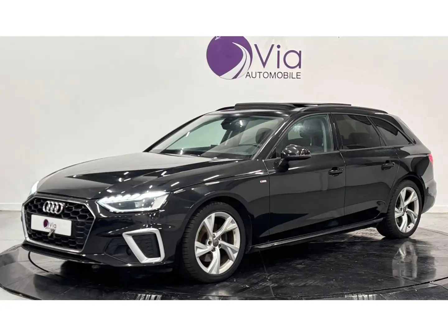 Audi A4 30 TDI 136 S LINE / 1ERE MAIN / TOIT OUVRANT / CUIR Noir - 1