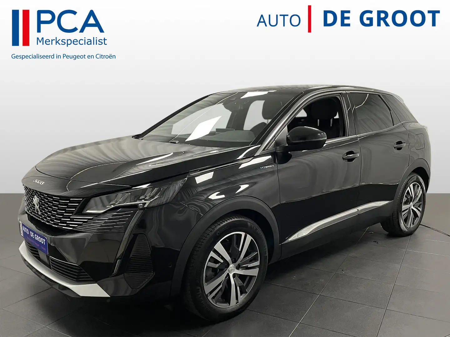 Peugeot 3008 ALLURE HYbrid4 300pk e-EAT8 Navi+Carplay | Keyless Zwart - 1