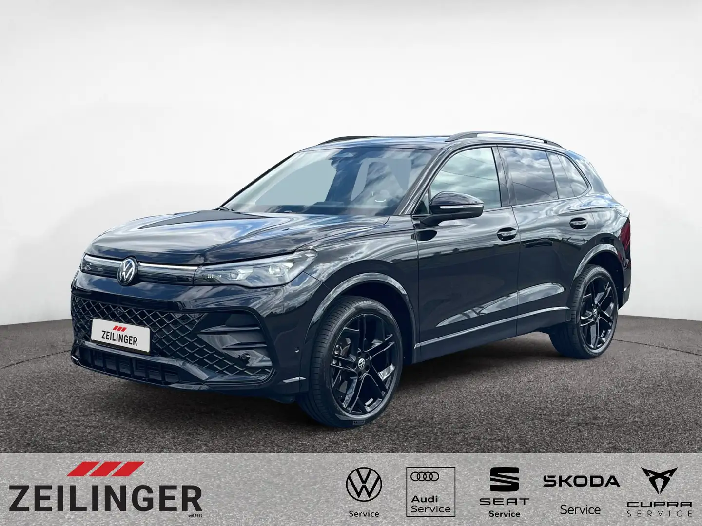 Volkswagen Tiguan R-Line 4Mo. TDI DSG|PANO|AHK|eHECK|DCC Schwarz - 1