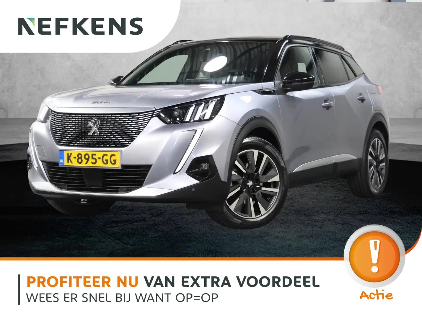 Peugeot e-2008 GT 50kWh 136PK | 1ste eigenaar | 3 FASE | AppleCar Gris - 1