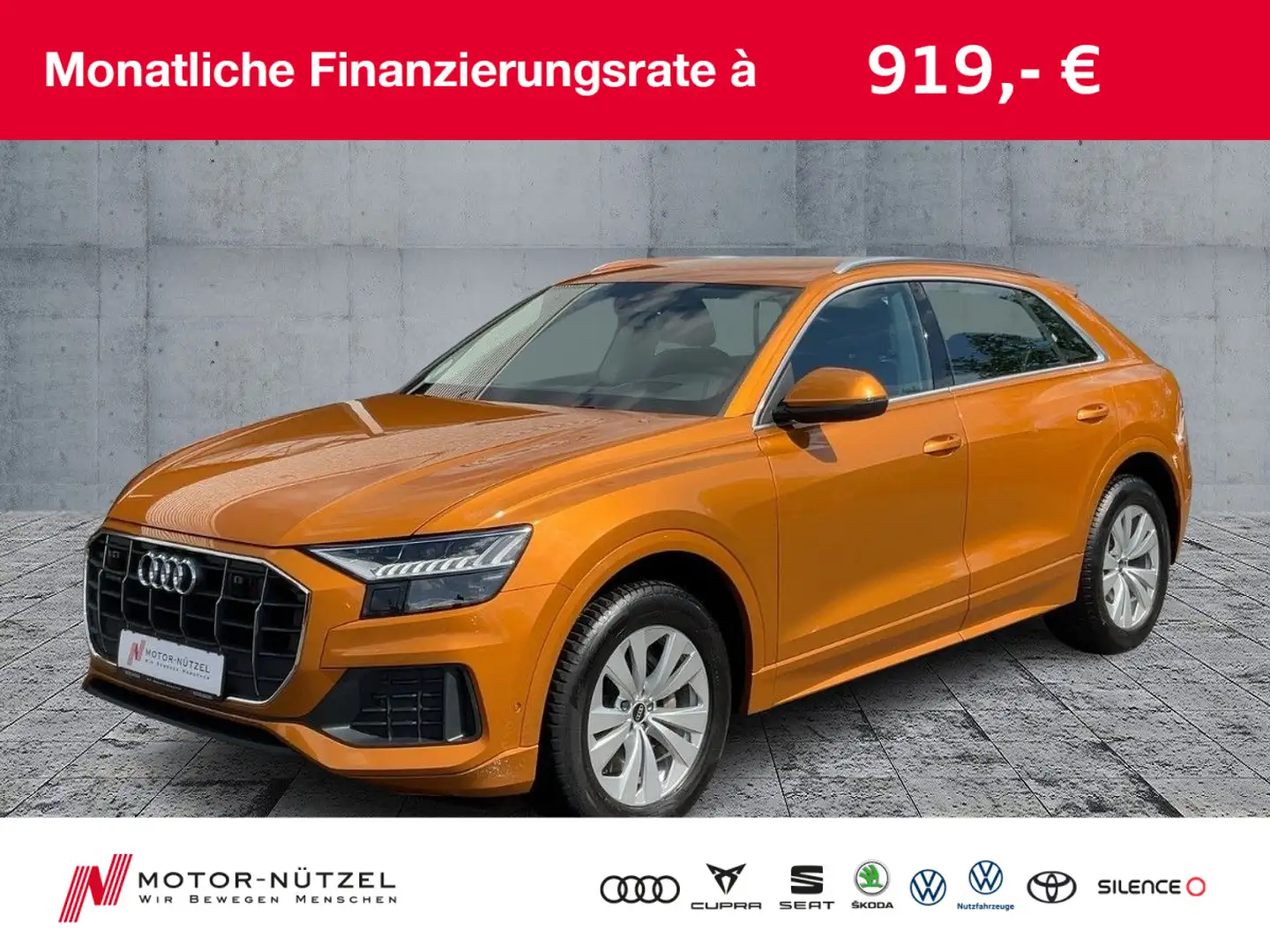 Audi Q8 50 TDI QU MATRIX+NAVI+HuD+AIR+RFK+ACC+20"LM Оранжевый - 1