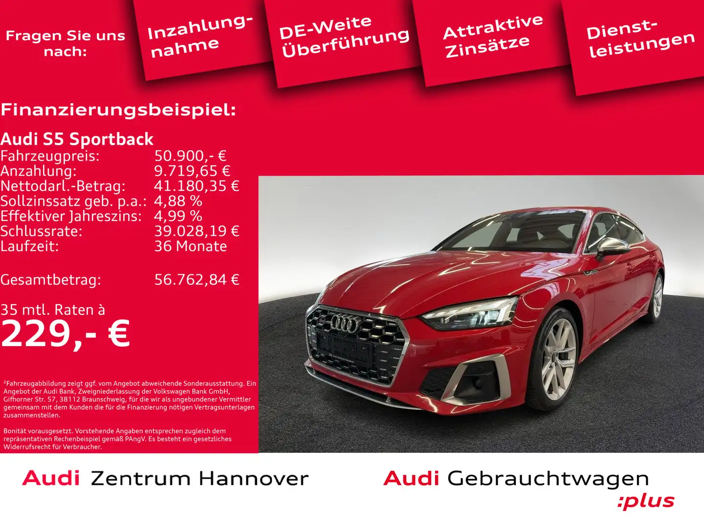 Audi S5 55 TDI qu. Matrix Kamera Memory Nav Rot - 1