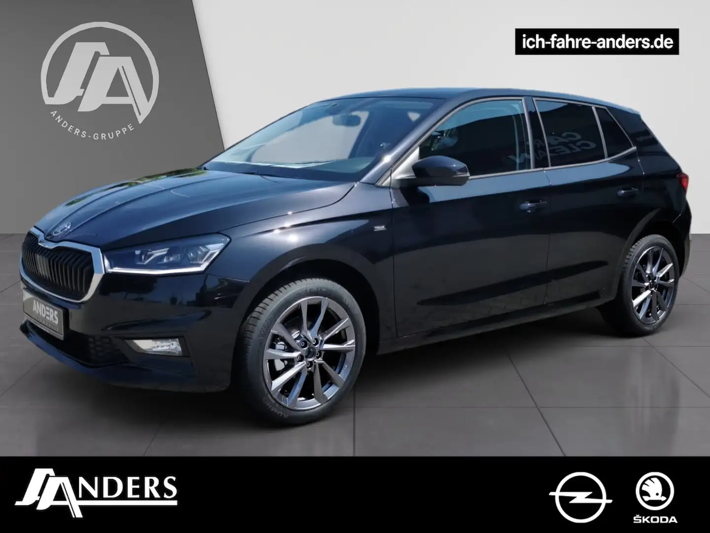 Skoda Fabia Tour 1,0 TSI DSG +FLA+LED+SHZ+SpurH+LM+ACC Noir - 1