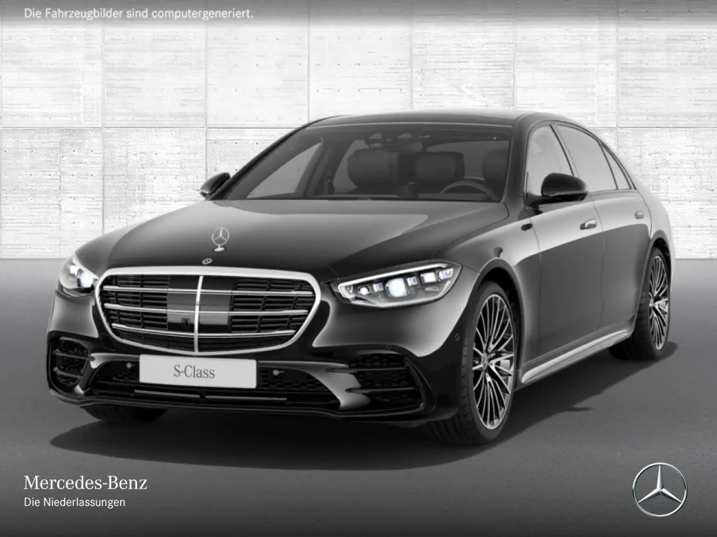 Mercedes-Benz S 350 d L 4M AMG+NIGHT+PANO+360+DIGITAL-L+FAHRASS Schwarz - 2