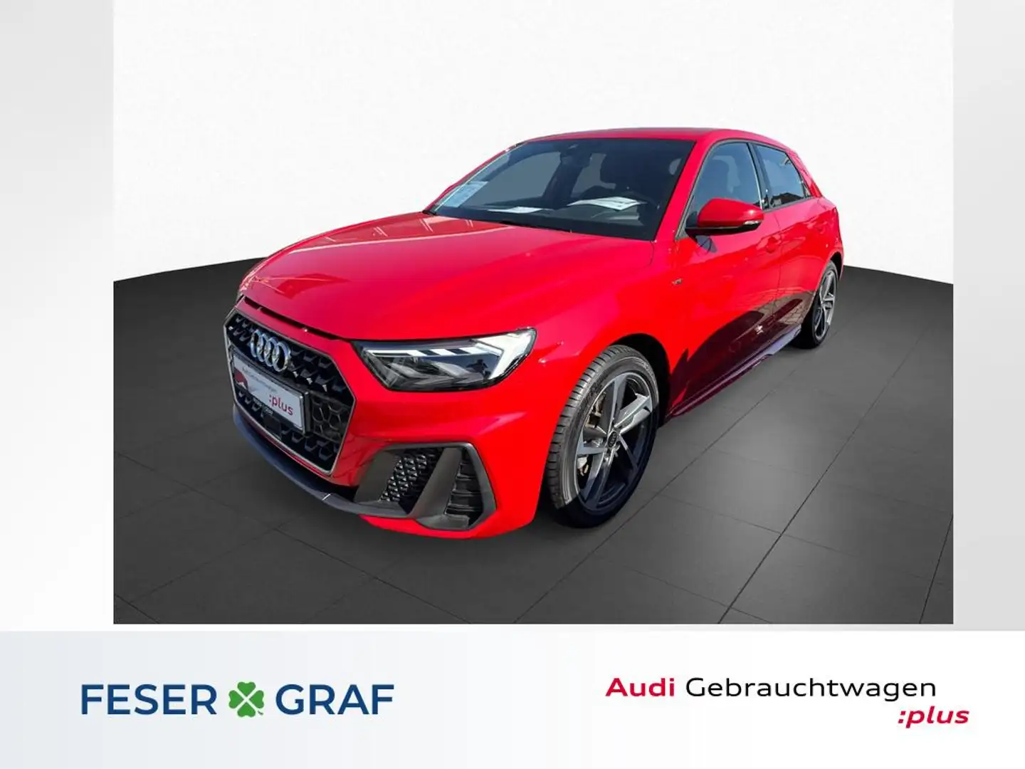 Audi A1 Sportback 2x S line 17"/LED/SHZ/PDC/Teilleder Rot - 1