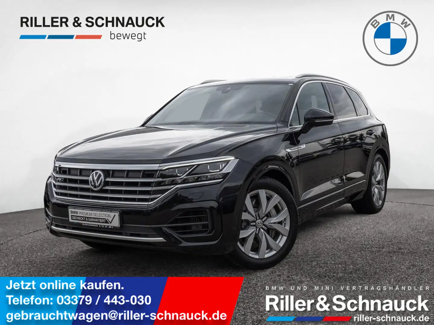 Volkswagen Touareg 4.0 V8 TDI R-Line AHK PANO MATRIX-LED Noir - 1