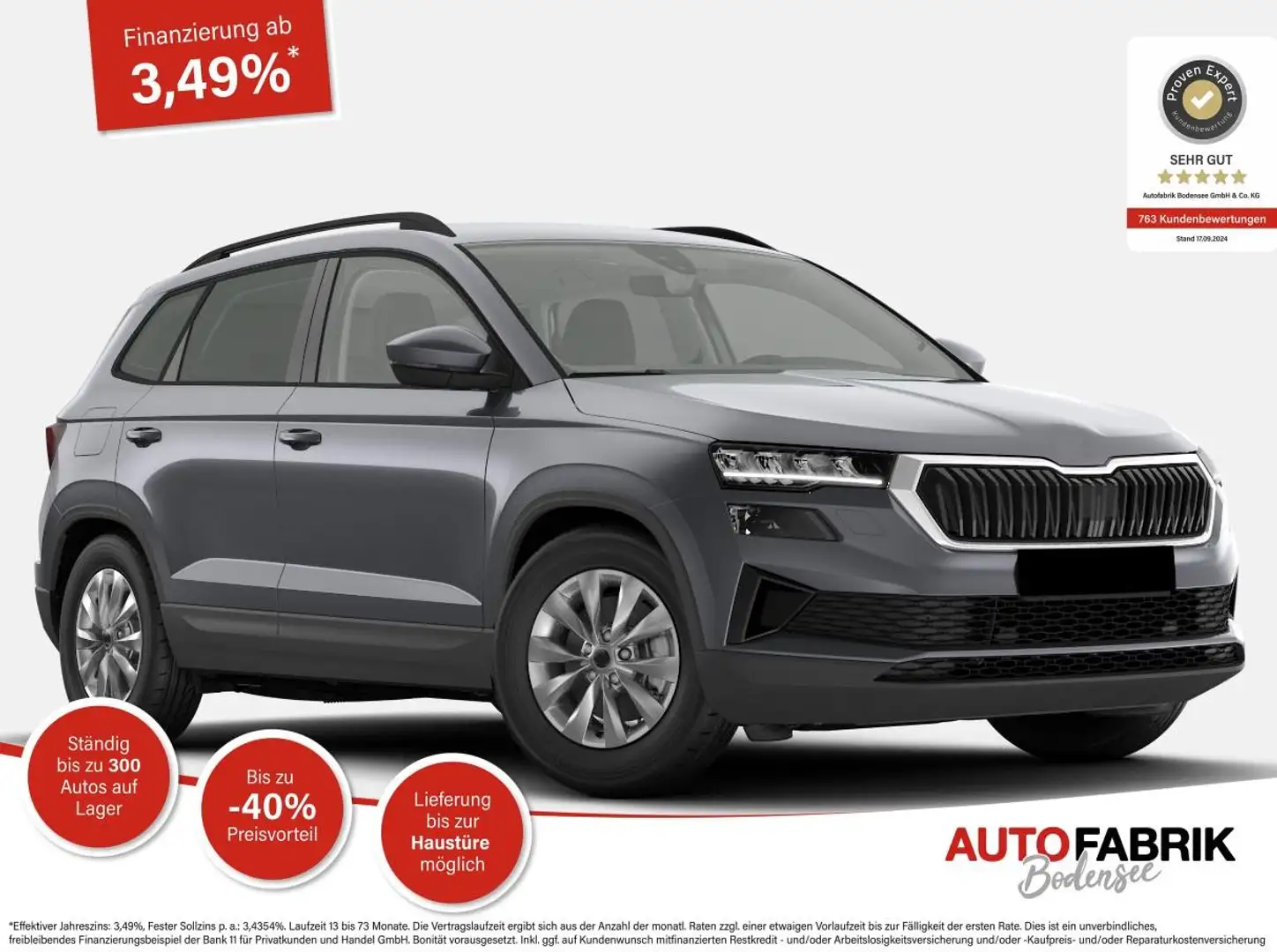 Skoda Karoq Selection 1.5 TSI DSG AHK*Android Auto*E-Heck*Keyl Gris - 1