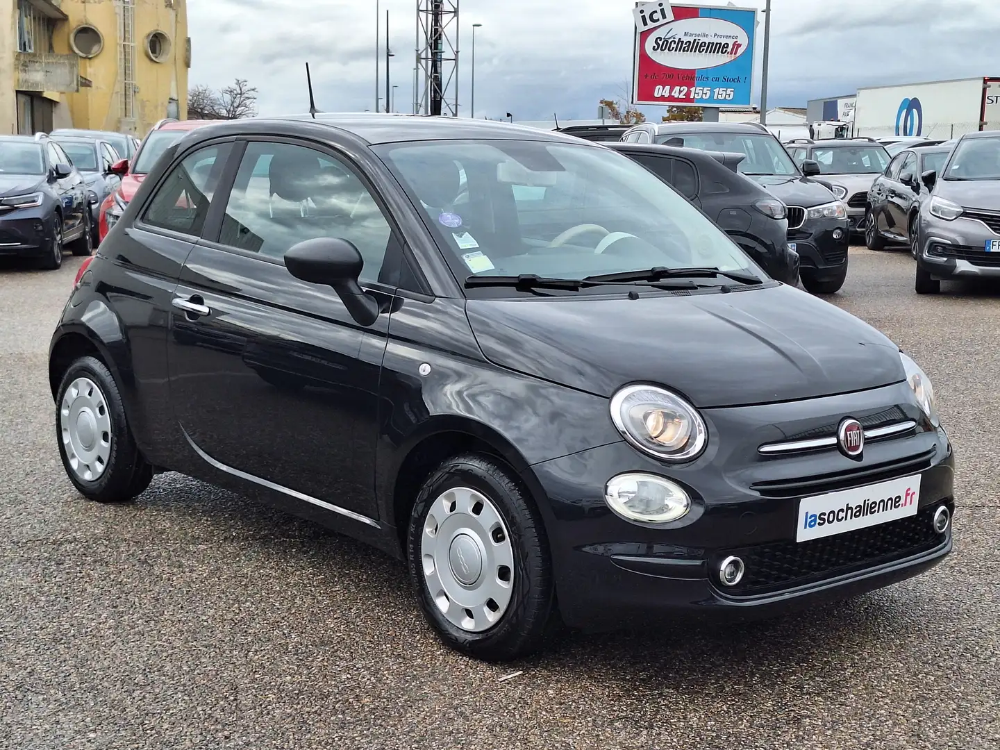 Fiat 500 1.0 70 ch Hybride BSG S/S Noir - 2