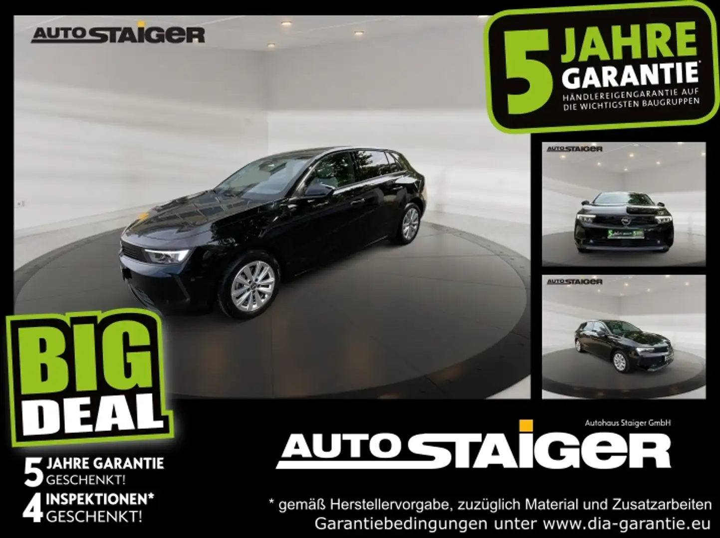 Opel Astra L 1.2 Turbo Elegance Navi Klimaauto Noir - 1