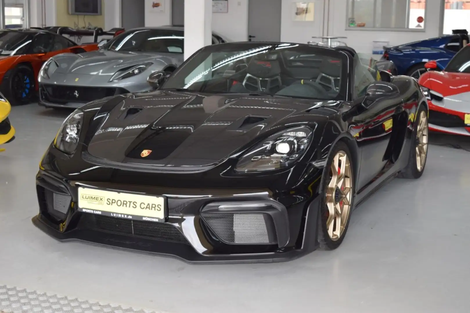 Porsche Boxster 718 Spyder RS Weissach Noir - 1