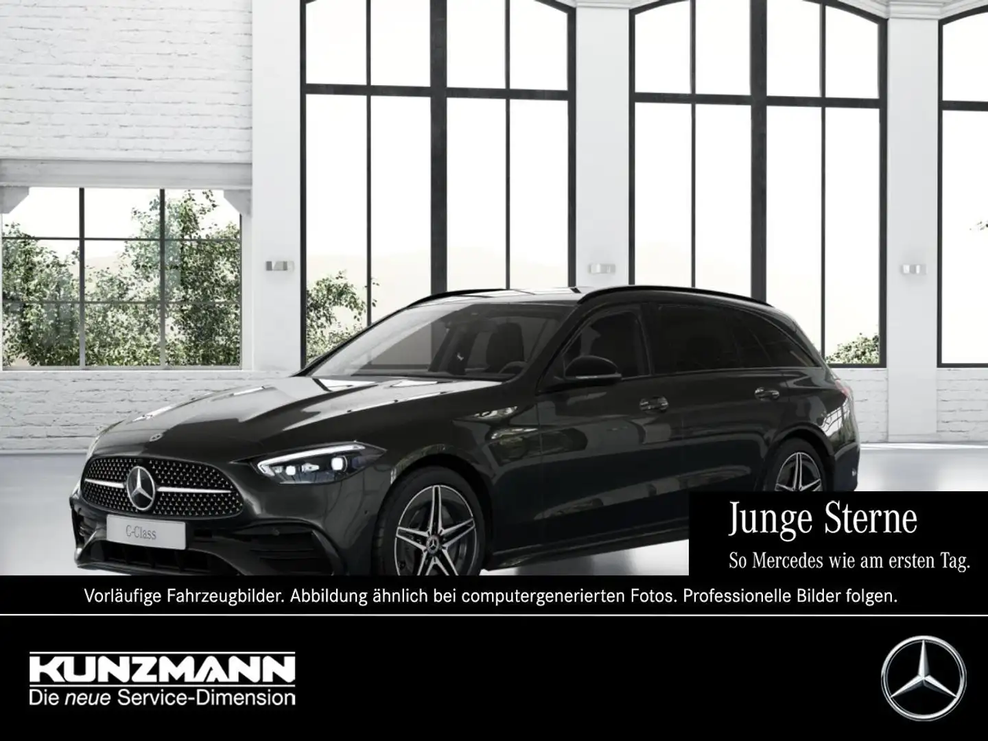 Mercedes-Benz C 300 d T AMG Night MBUX Navi-Prem AHK EasyPack Grau - 1