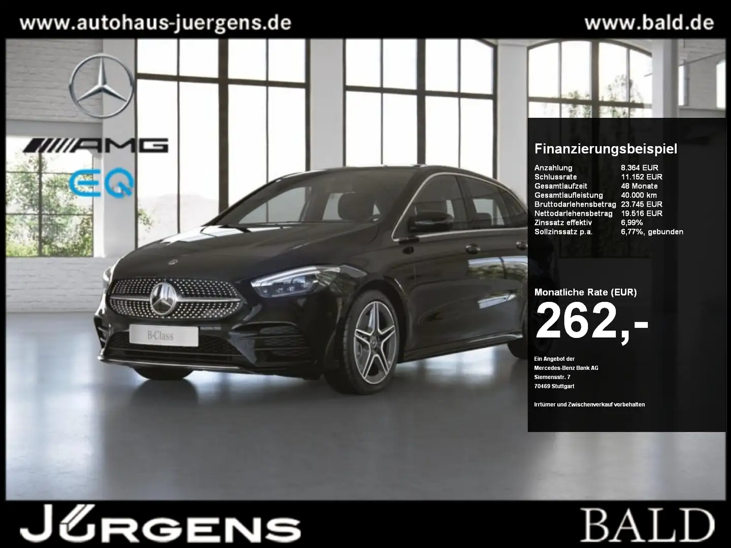 Mercedes-Benz B 250 e AMG-Sport/Multibeam/Cam/Ambiente/SHZ/18" Schwarz - 1