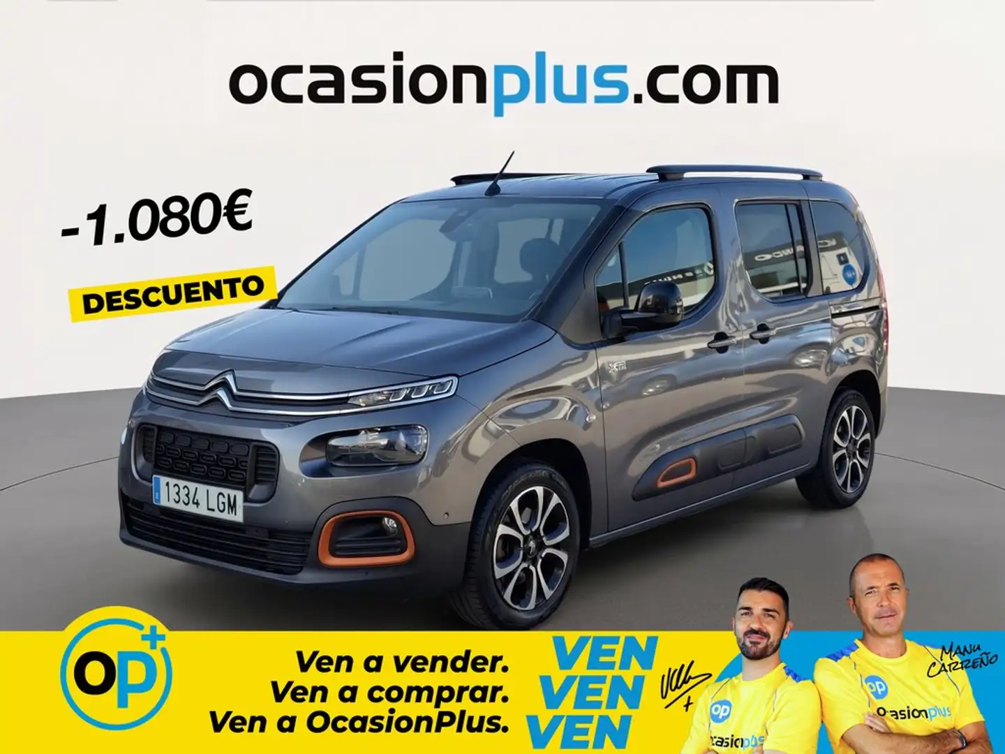 Citroen Berlingo BlueHDi S&S Talla M Shine 130 Gris - 1