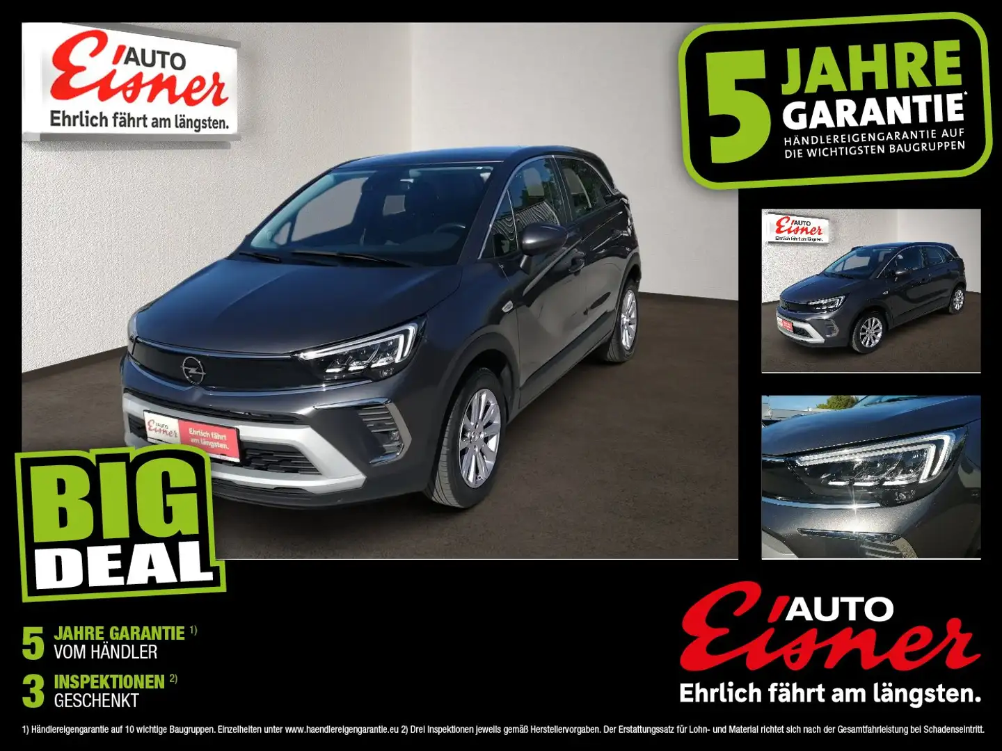 Opel Crossland 1.5 CDTI Business Elegance 2xKlima AHK Grau - 1