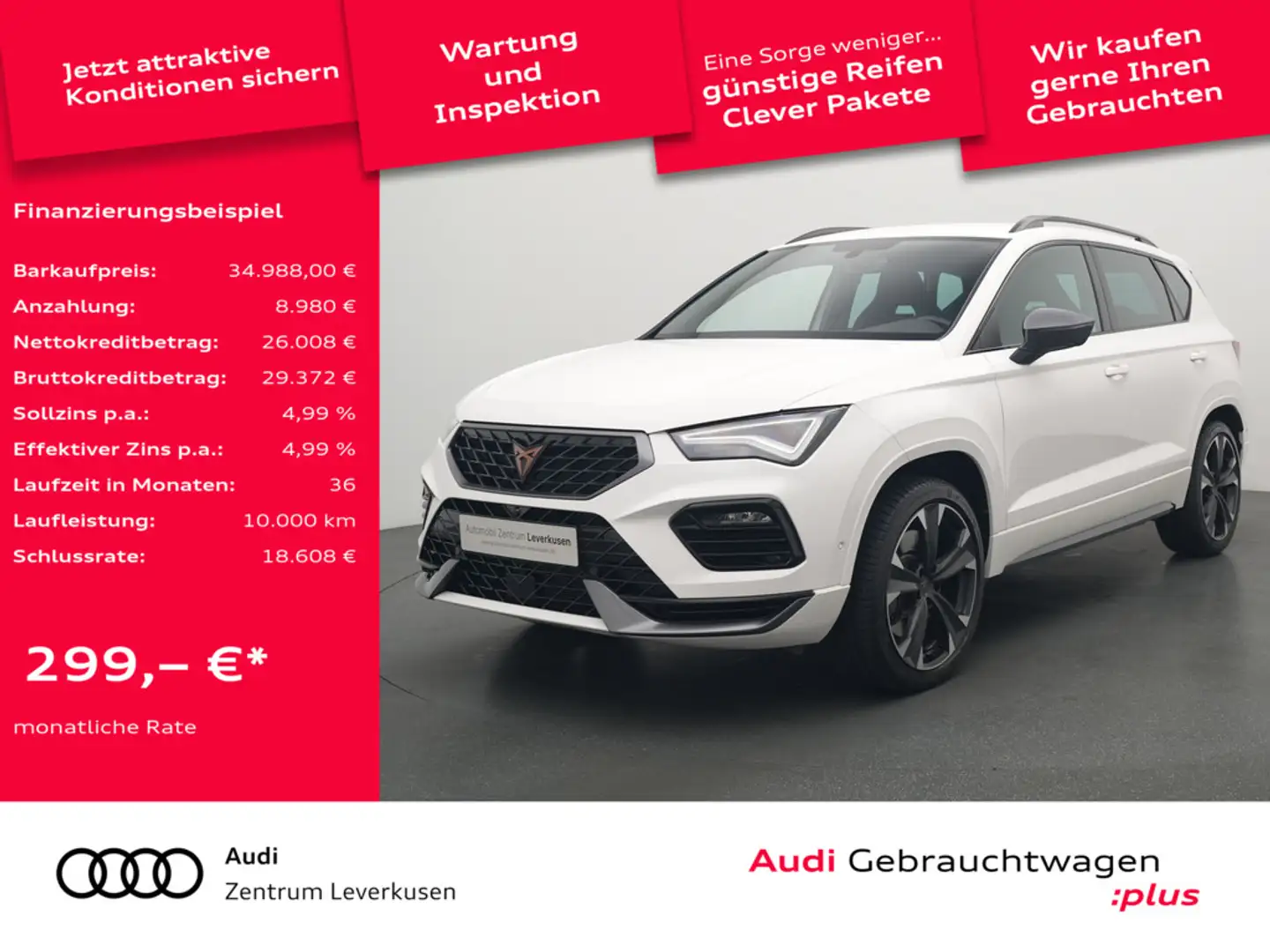 CUPRA Ateca DSG VIRT 360° LED KAM SHZ PDC Schwarz - 1