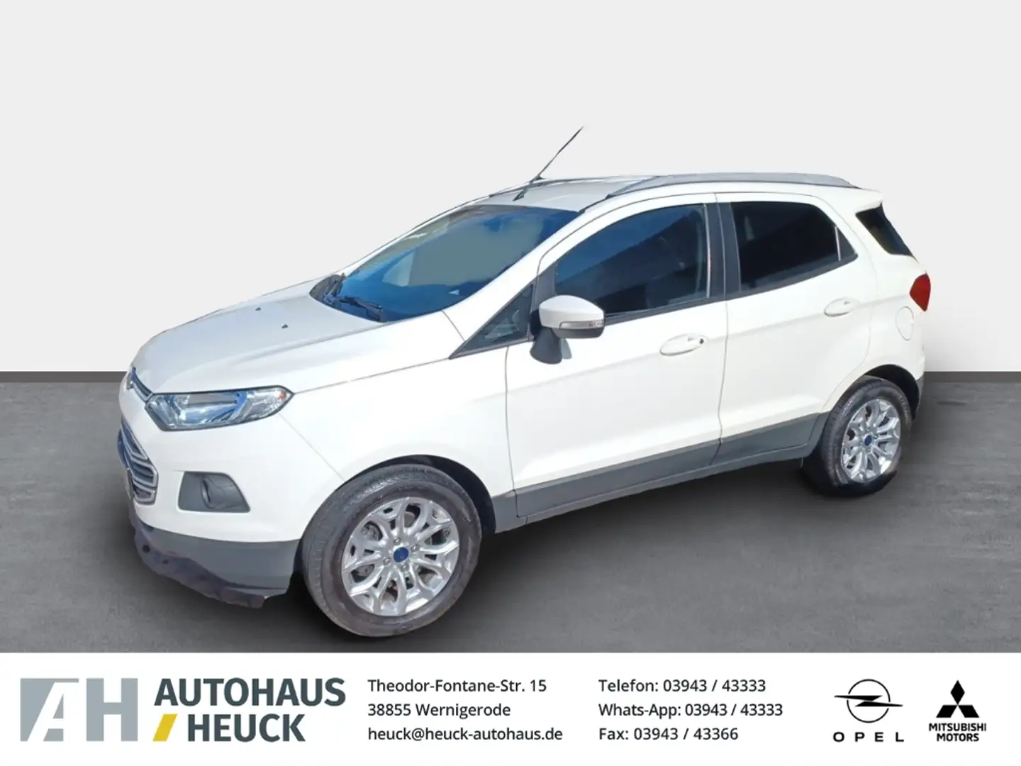 Ford EcoSport Trend 1.0 EcoBoost Klimaautom Musikstreaming SHZ A Weiß - 1