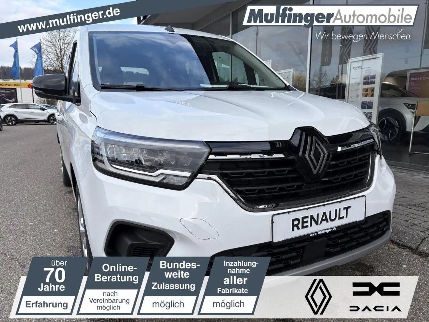 Renault Kangoo PKW TECHNO TCe 130 EDC Bluetooth Navi LED Beige - 1