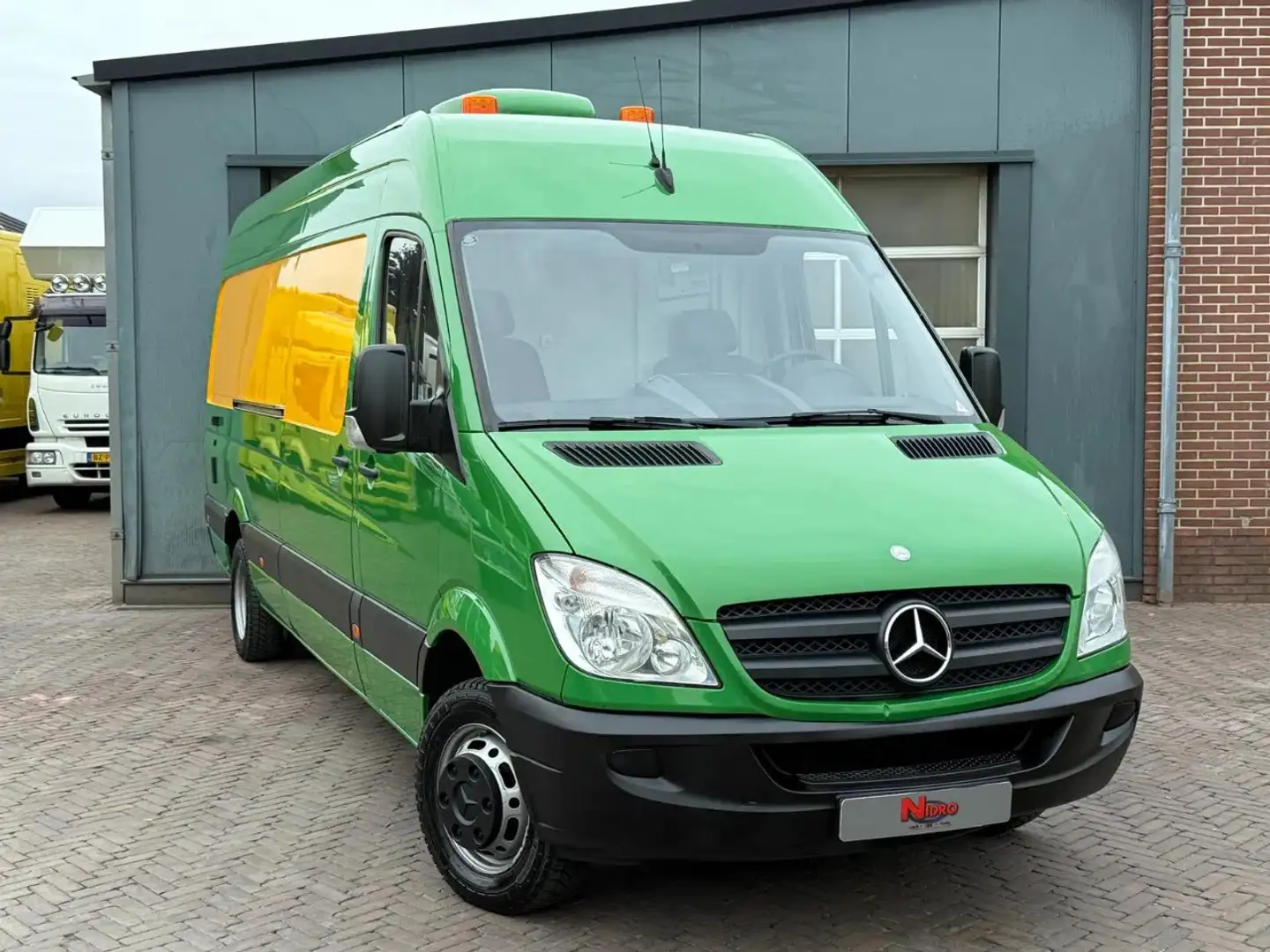 Mercedes-Benz Sprinter 516 ADR Rico Riool Inspectie STAND/Kachel/Airco Cr Groen - 1