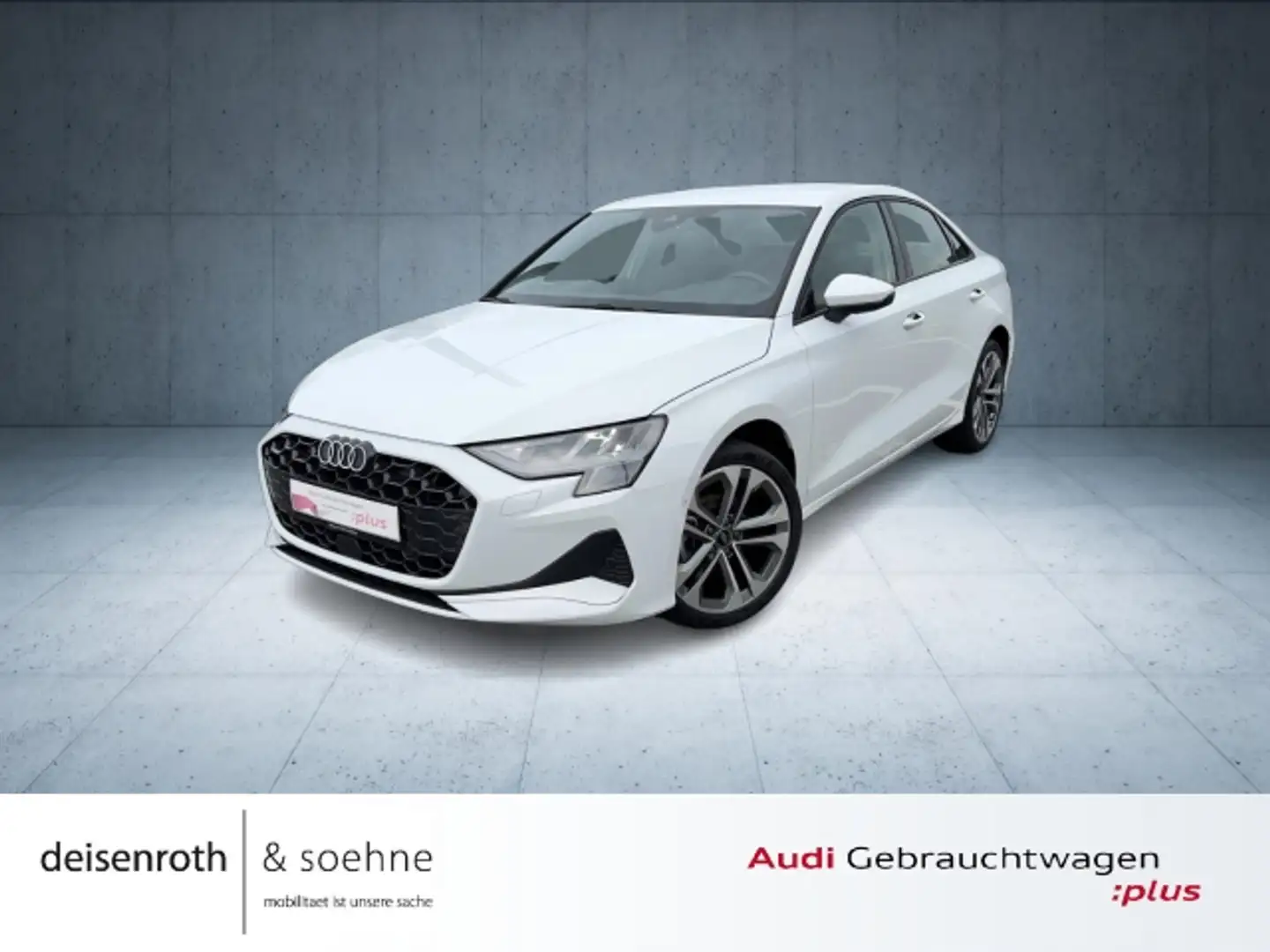 Audi A3 Limousine advanced 35 TFSI LED/Nav/18''/ASI/PBox/A Weiß - 1