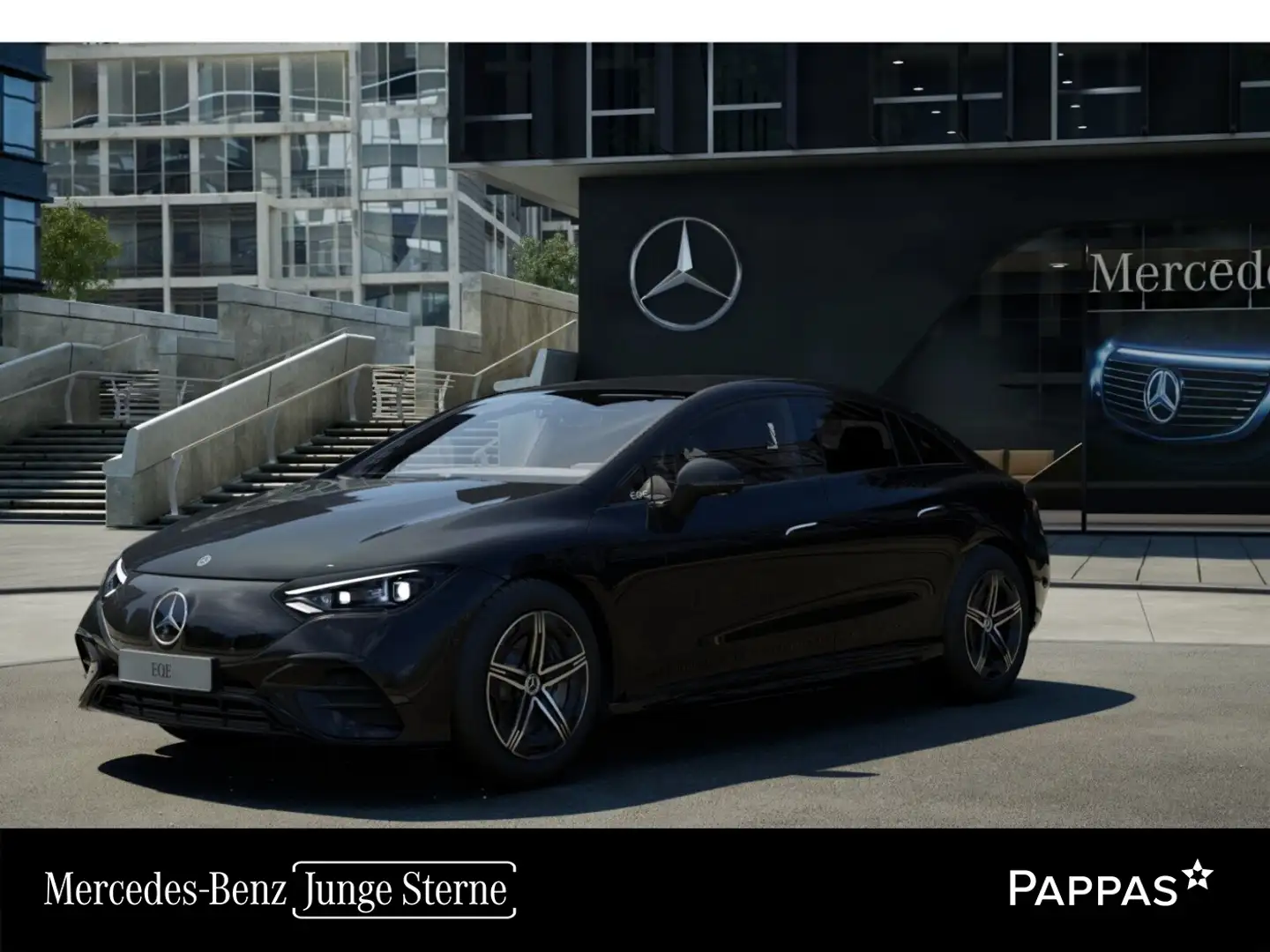 Mercedes-Benz EQE 350 + PTS Totw LED SHZ Distr Navi Wide Cam Schwarz - 1