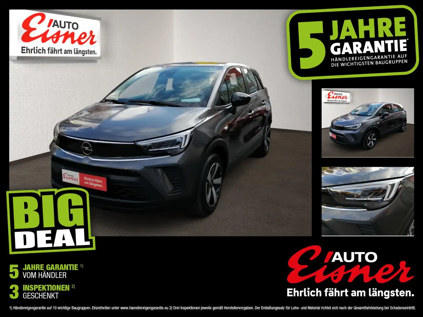 Opel Crossland X 1.2 EDITION Berganfahrhilfe, Tempomat Grau - 1