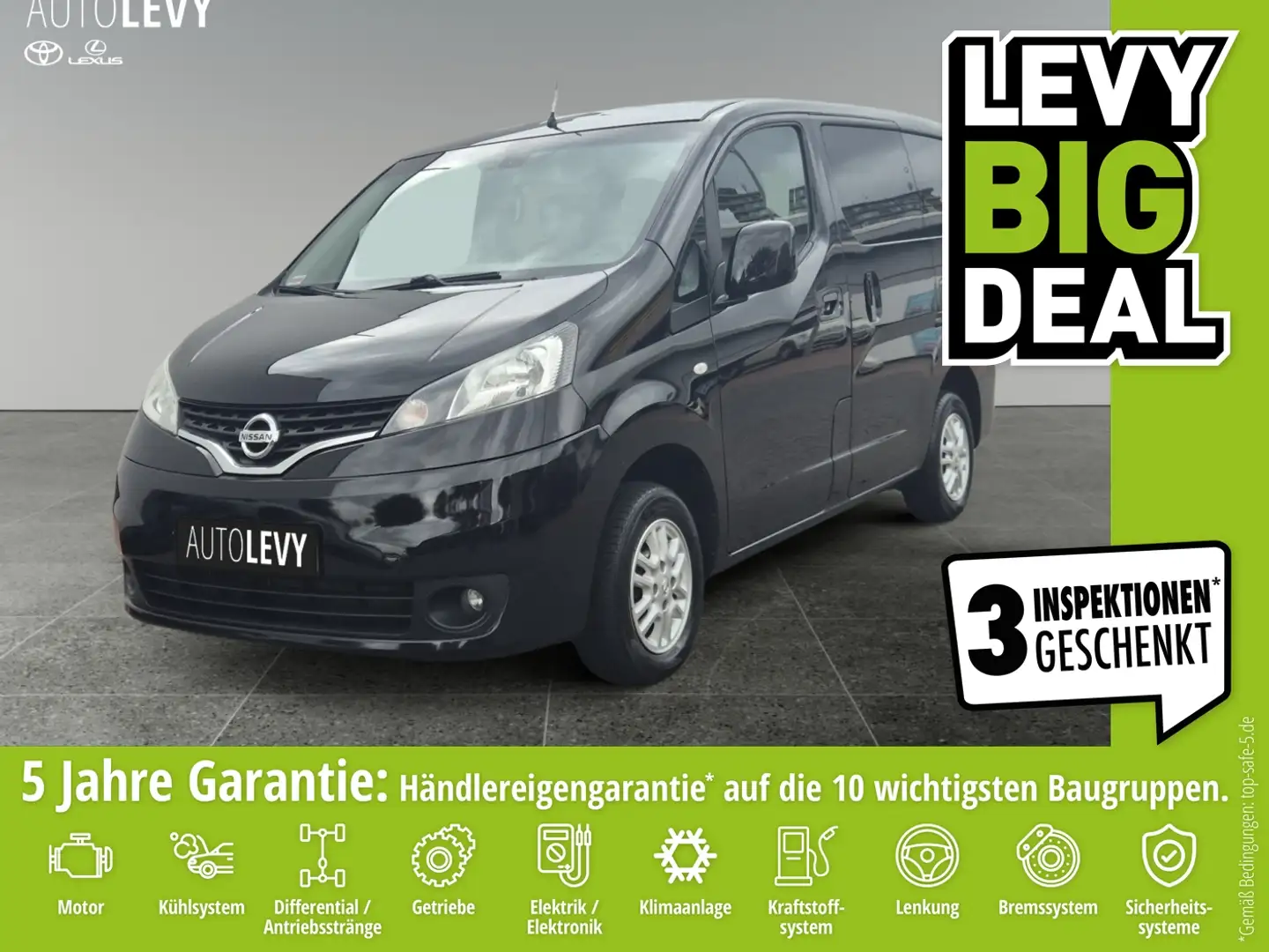 Nissan NV200 Evalia 1.5 dCi 7-Sitzer*Klima*Radio* Negro - 1