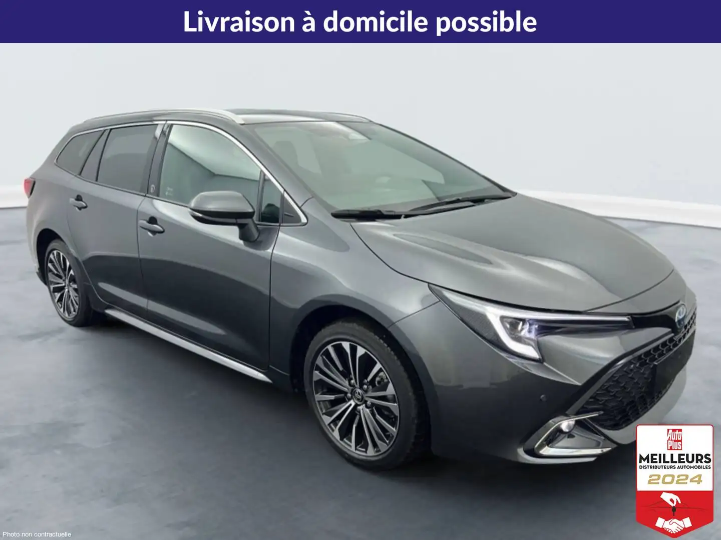 Toyota Corolla Hybride 140ch Design Gris - 1
