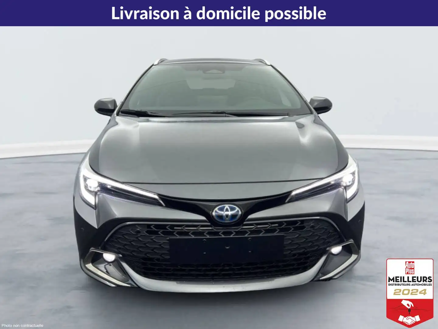 Toyota Corolla Hybride 140ch Design Gris - 2