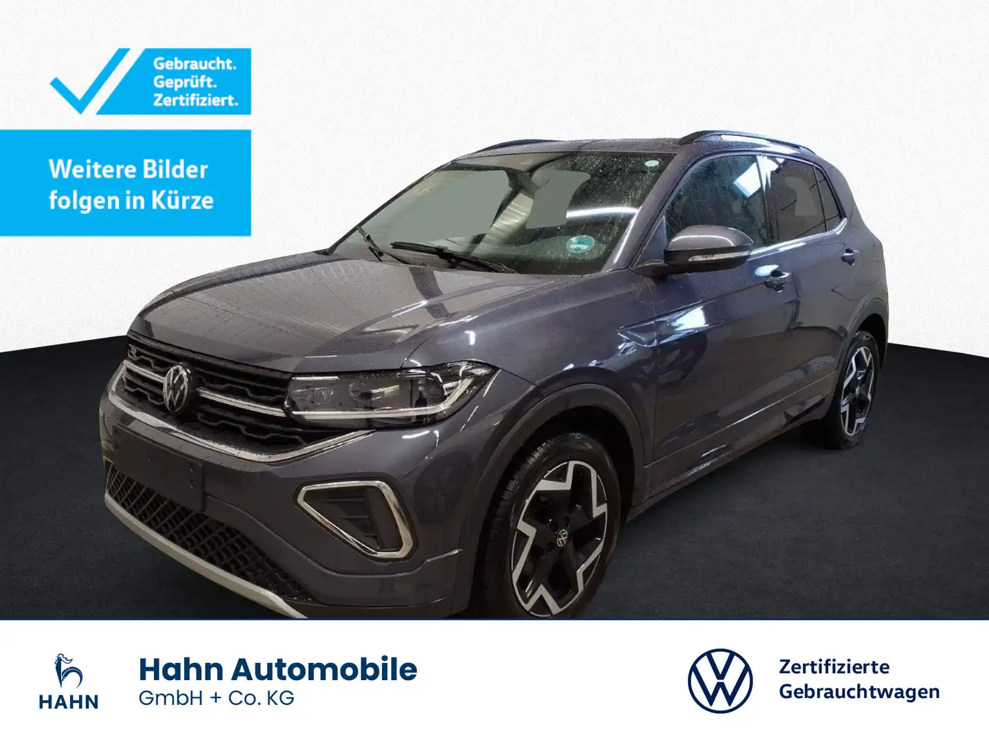 Volkswagen T-Cross 1.5TSI DSG R-Line Matrix AHK ACC Nav CAM Grau - 1