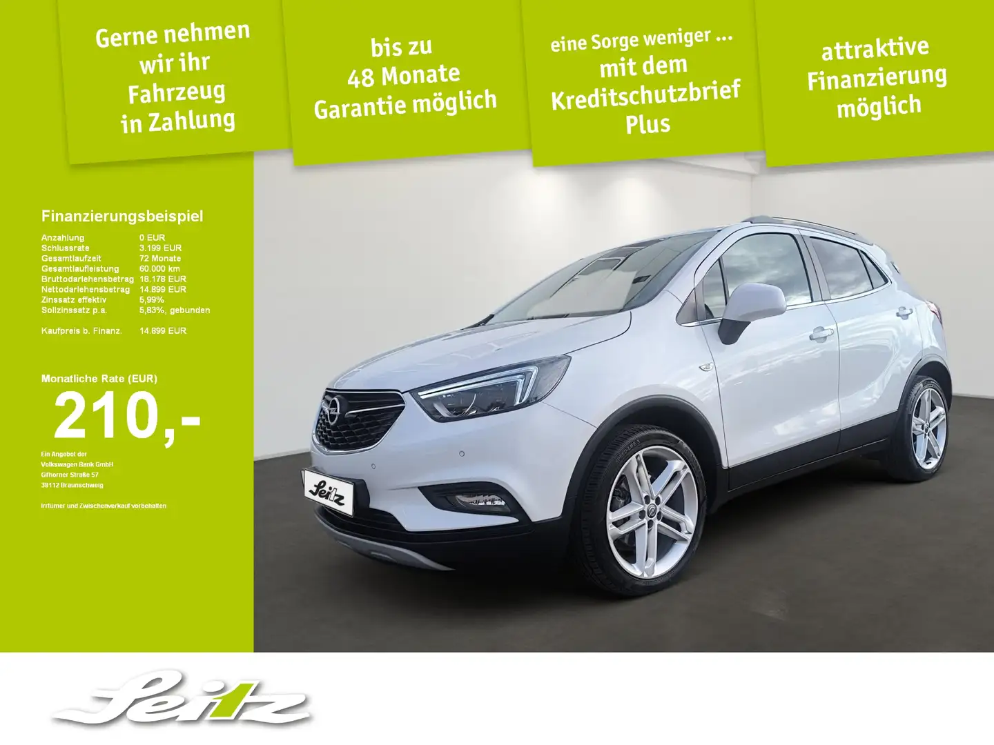 Opel Mokka X 1.6 CDTI Innovation *LED*KAMERA*NAVI*SITZH* Blanc - 1