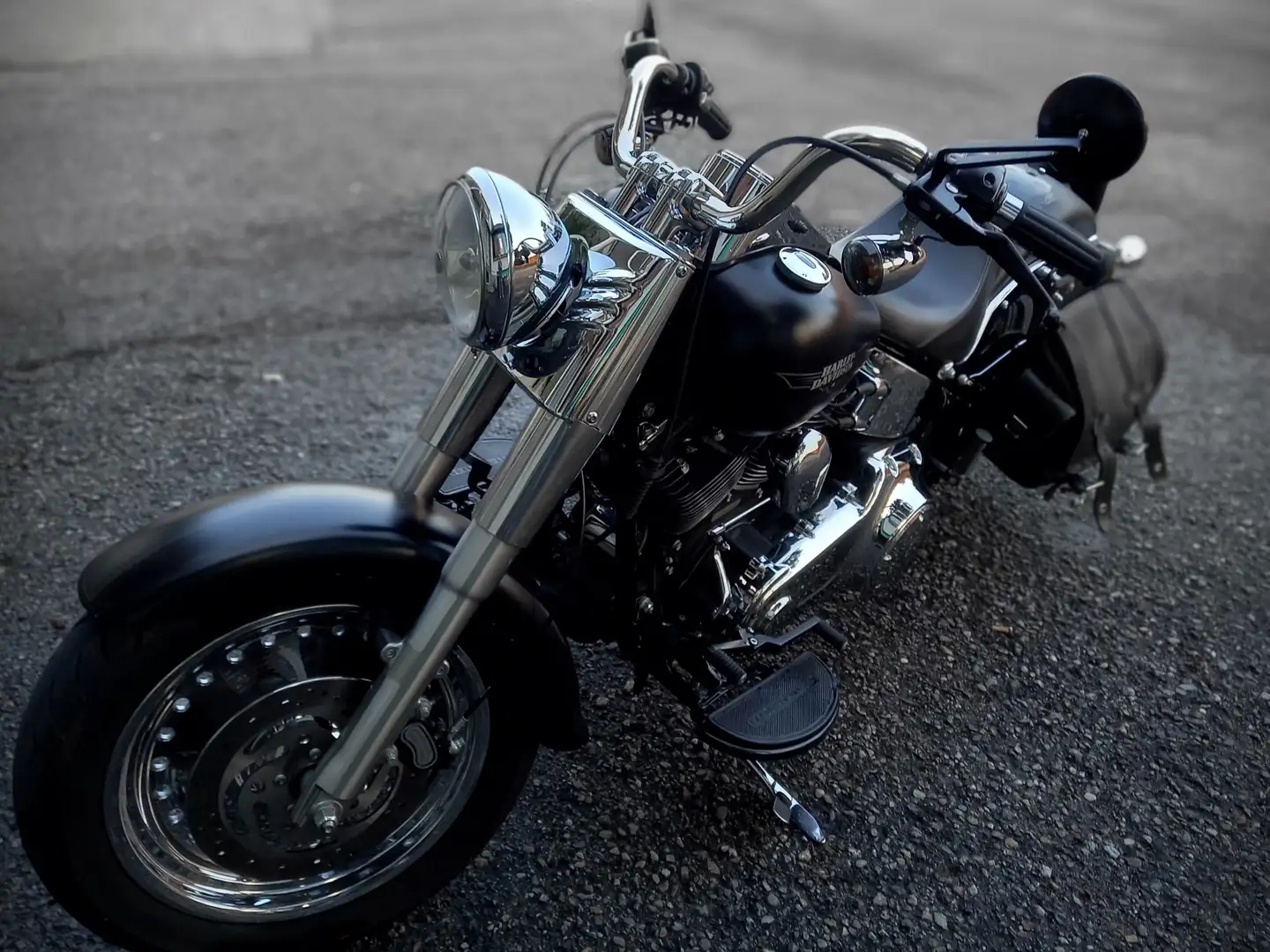 Harley-Davidson Fat Boy Zwart - 2