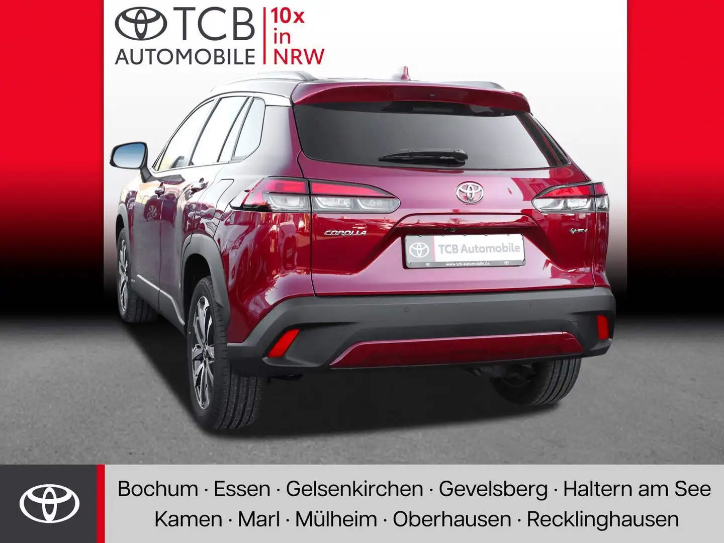 Toyota Corolla Cross 1.8 Hybrid Teamplayer NAVI SHZ PDC Rood - 2