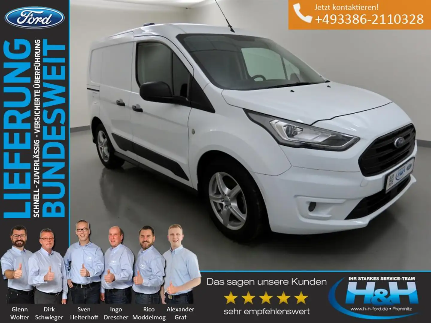 Ford Transit Connect 1.0 Trend 200 L1 Klima+Xenon Weiß - 1