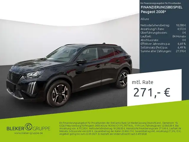2024 Peugeot 2008 in Black for sale