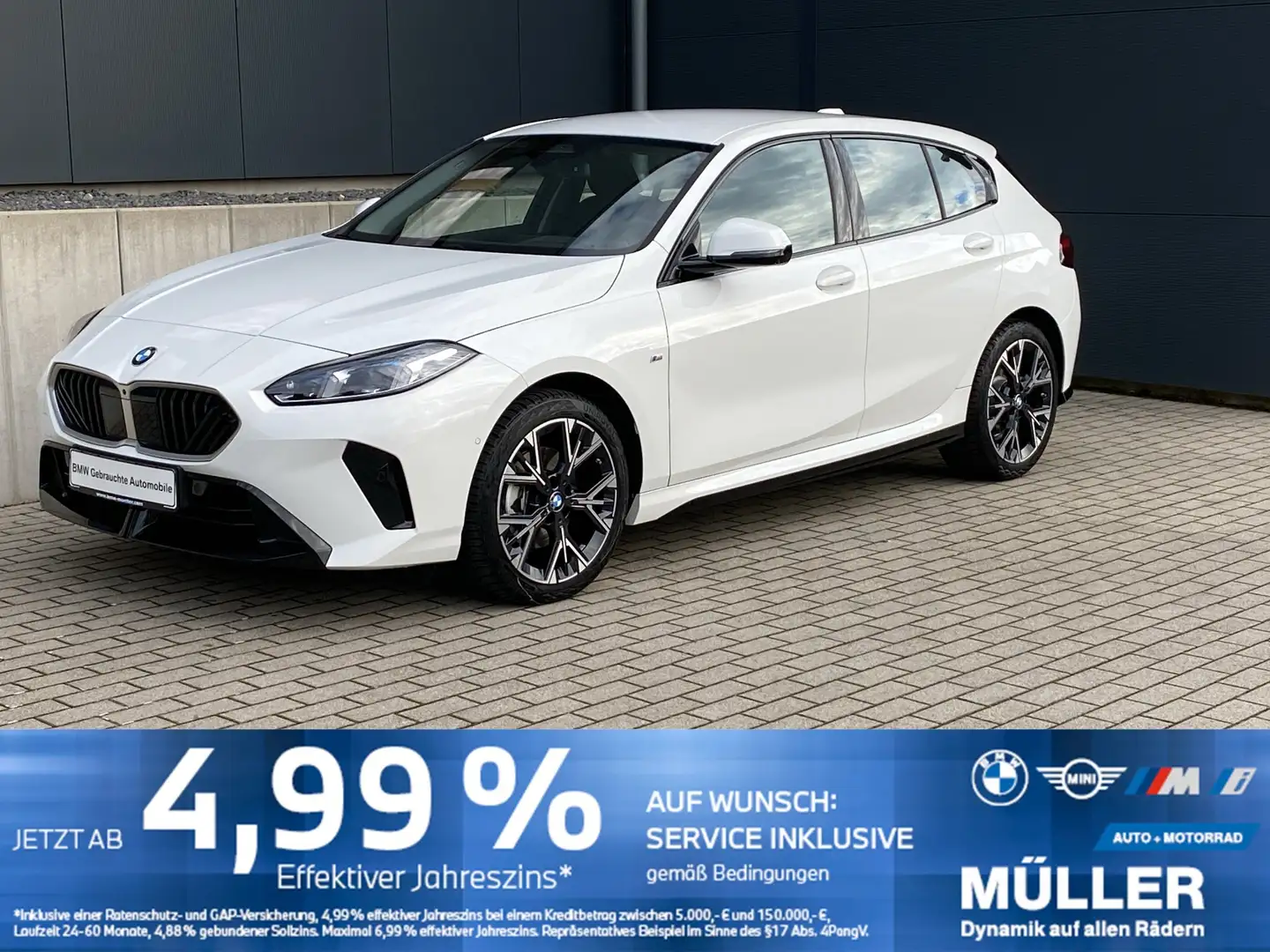 BMW 120 DKG HUD/LED+/360/K-ZUG/DAB/SH Blanc - 1