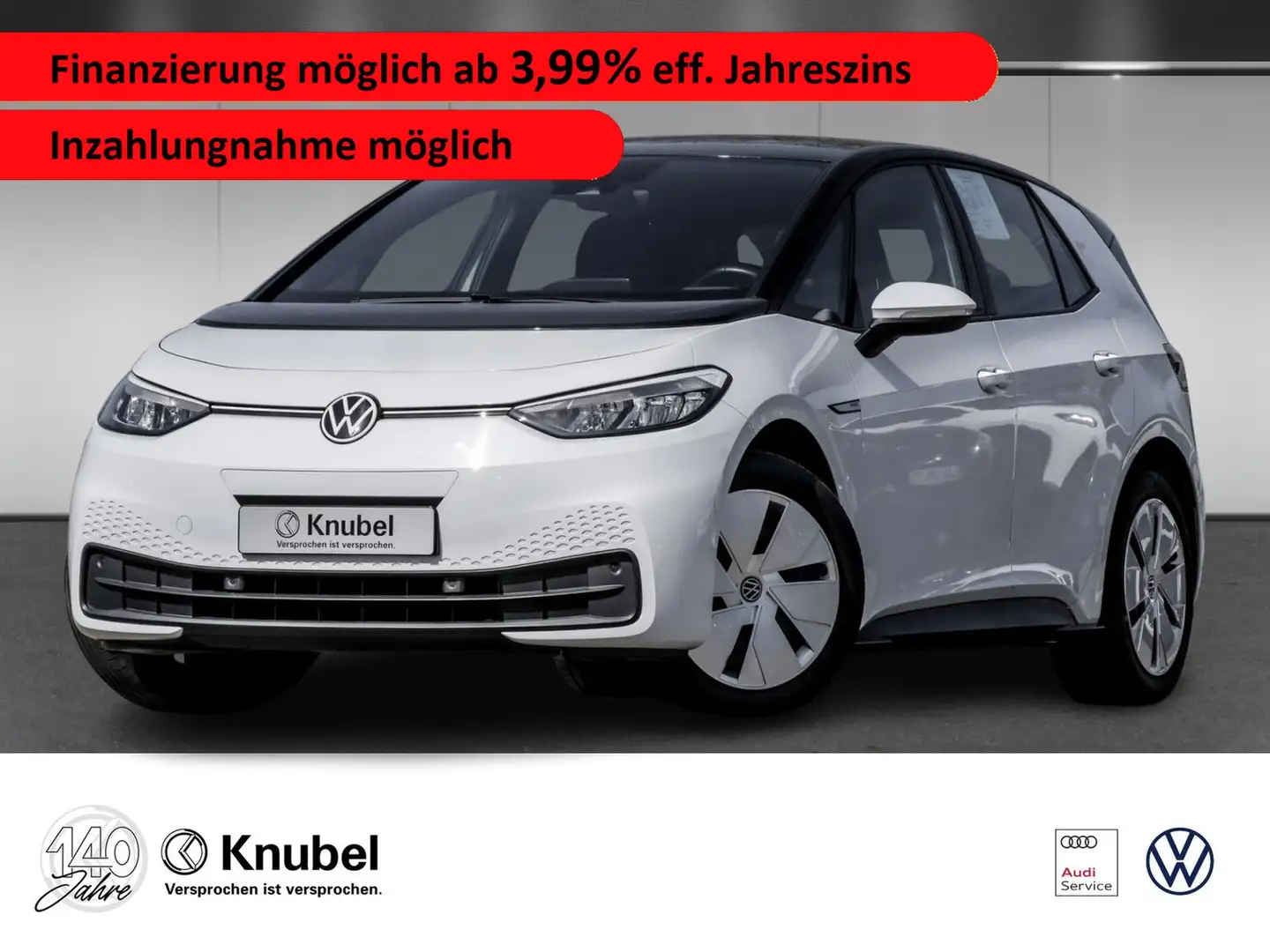 Volkswagen ID.3 Pro Performance Life LED Navi AHK ACC DAB+ Weiß - 1