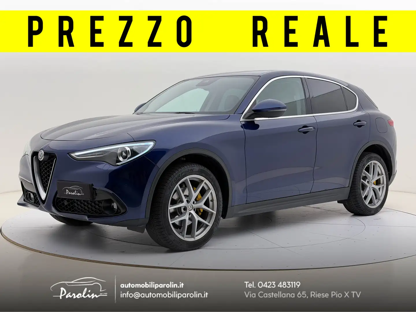 Alfa Romeo Stelvio 2.2 t Executive Q4 Pack Lusso-Sound-Winter-20'' Bleu - 1