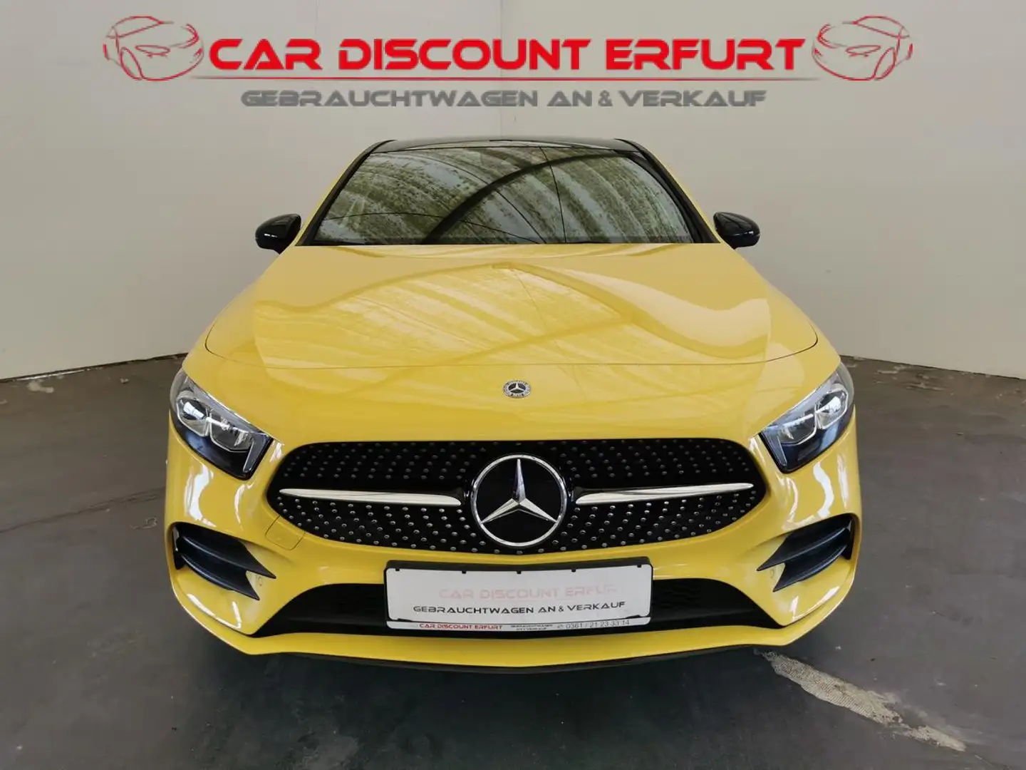 Mercedes-Benz A 250 e AMG Line-Panodach-LED-Leder-Night Paket- Gelb - 1