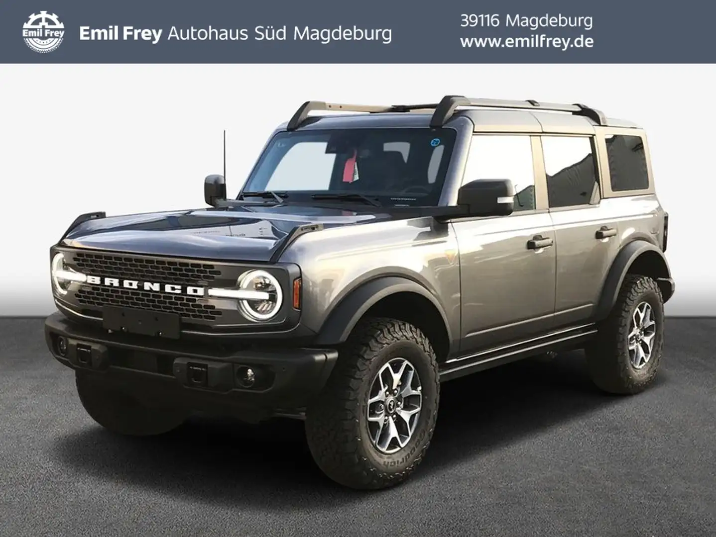 Ford Bronco 2.7 EcoBoost V6 Badlands 246 kW, 5-türig Grau - 1