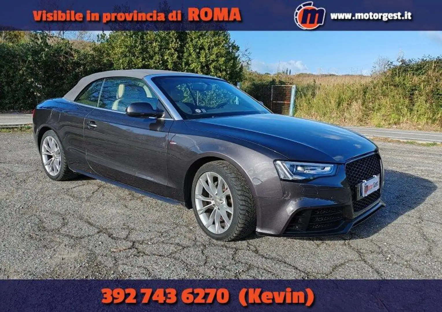 Audi A5 Cabrio 2.0 TDI Multitronic Business Plus S-Line Grigio - 1
