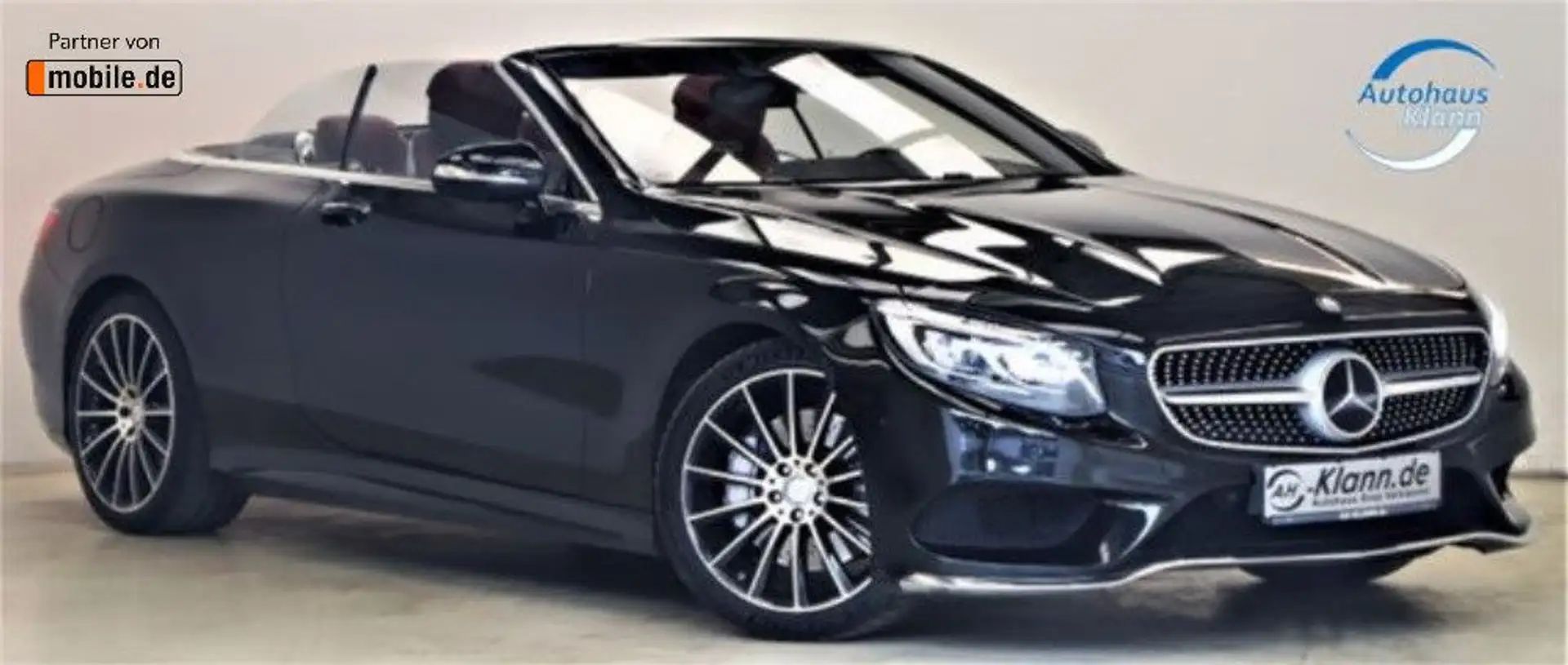 Mercedes-Benz S 500 Cabrio 455PS AMG designo Burmest 1Hand Schwarz - 2