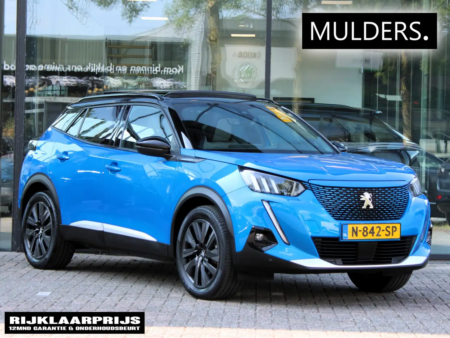 Peugeot e-2008 EV GT Pack 50 kWh | Navi / Panoramadak / Alcantara Blauw - 1